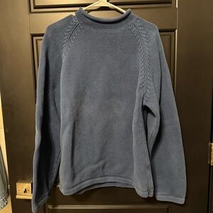 J. Crew Vintage Rollneck Sweater, Blue XL